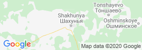 Shakhun'ya map